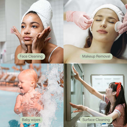 Facial Towel L Disposable Dry Wipes L 4 -Pack Value Pack, 240 Count Towel,Absorbent,Reusable, Soft, Comfort Skincare