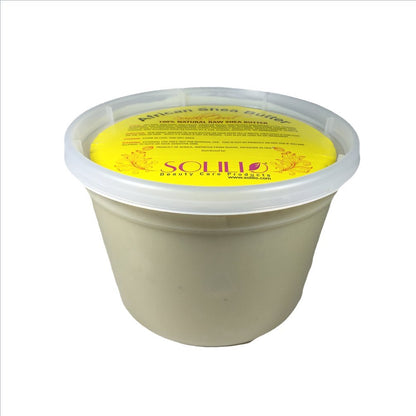 Yellow color Raw Unrefined Ghana Africa Pure 5 Pounds, yellow, Shea Butter, 80 Ounce