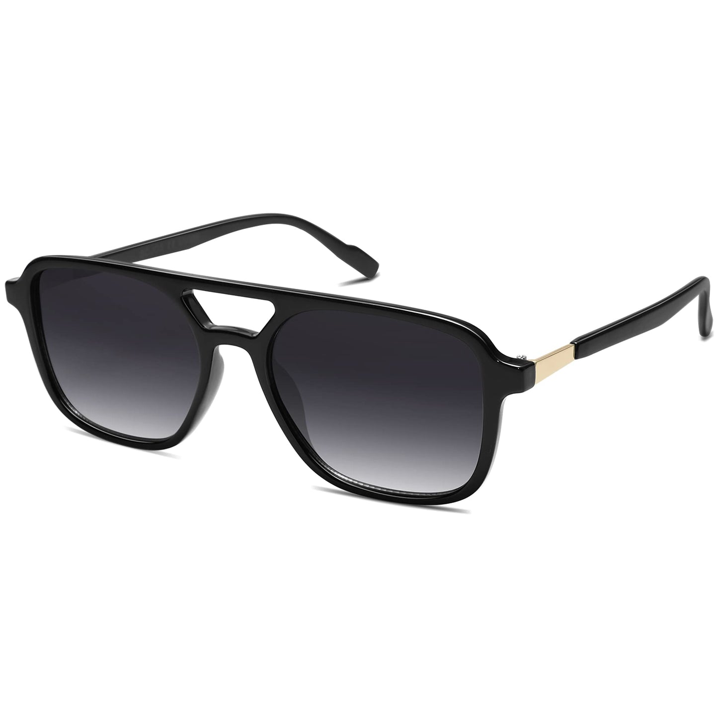 SOJOS Retro Aviator Sunglasses for Women Men,Trendy Rectangle Womens Mens Shades Sun Glasses SJ2202