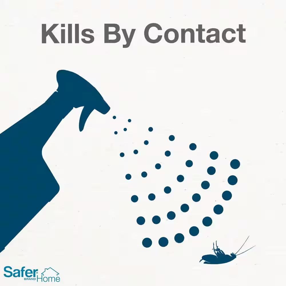 Safer Home 24 Oz. Indoor Insecticide Insect Killer Spray for Ants, Roaches, Spiders, Fleas