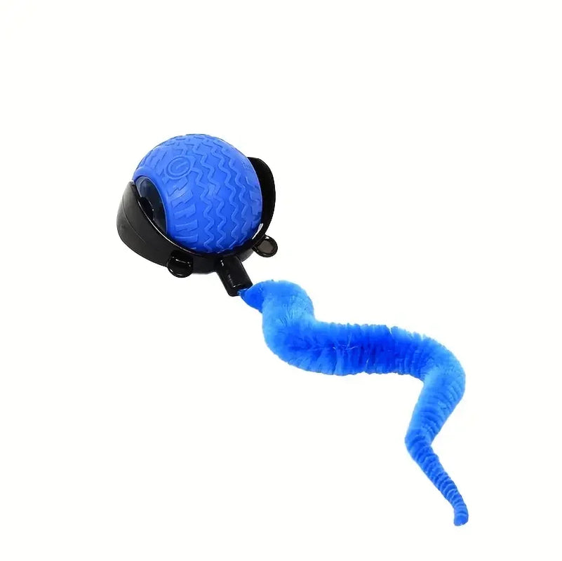 2025 New Speedy Tail 2.0 Cat Toy, Interactive Cat Toy for Indoor Cats, Automatic Moving Cat Toy Ball, USB Rechargeable Smart Cat Toys Ball, Two Speed Adjustment, with Replacement Tail
