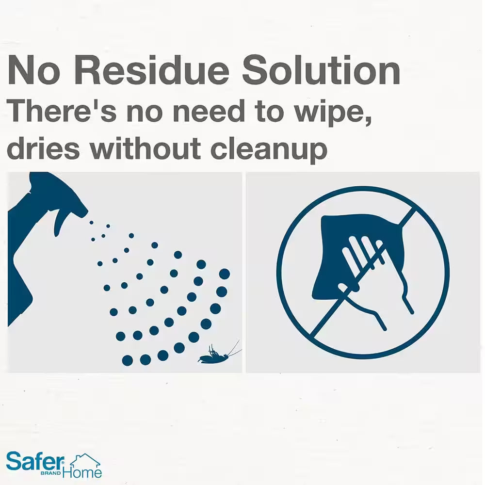 Safer Home 24 Oz. Indoor Insecticide Insect Killer Spray for Ants, Roaches, Spiders, Fleas