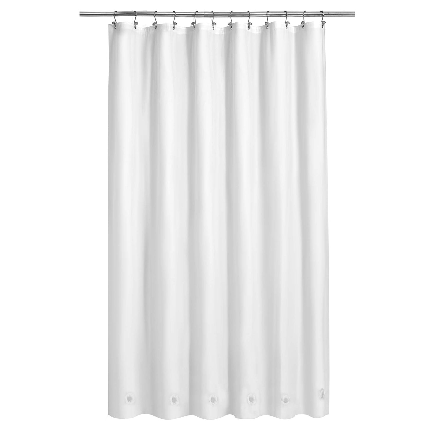 Barossa Design Plastic Shower Liner Clear - Premium PEVA Shower Curtain Liner with Rustproof Grommets and 3 Magnets, Waterproof Cute Lightweight Standard Size Bathroom Curtains - Clear