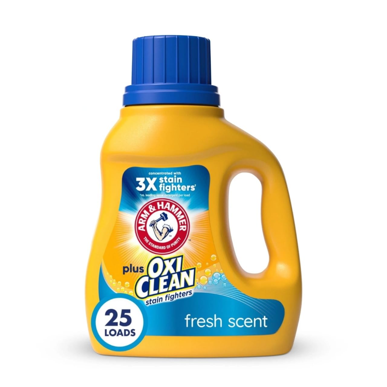 ARM & HAMMER Plus OxiClean Odor Blasters Fresh Burst, 128 Loads Liquid Laundry Detergent, 166.5 Fl oz
