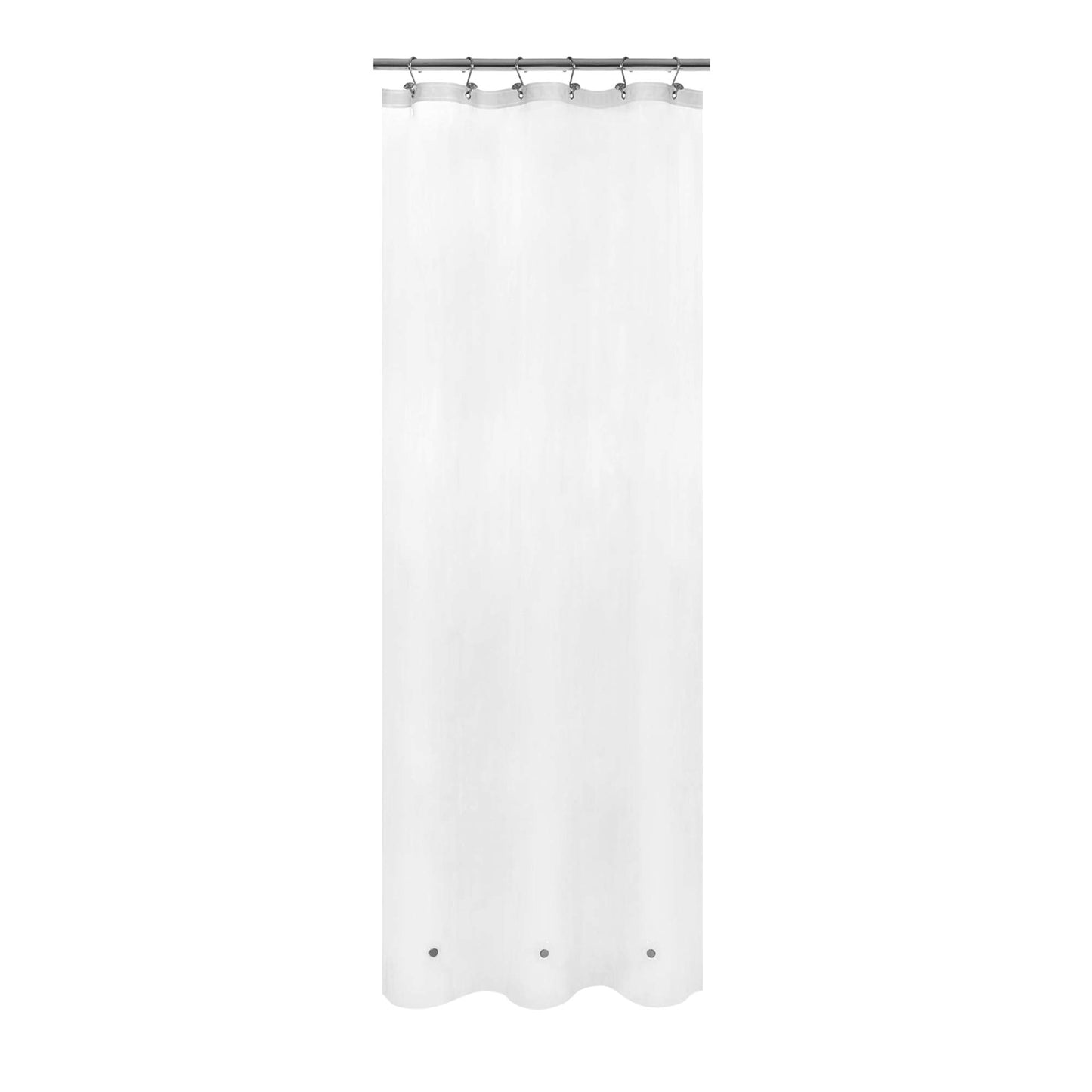 Barossa Design Plastic Shower Liner Clear - Premium PEVA Shower Curtain Liner with Rustproof Grommets and 3 Magnets, Waterproof Cute Lightweight Standard Size Bathroom Curtains - Clear