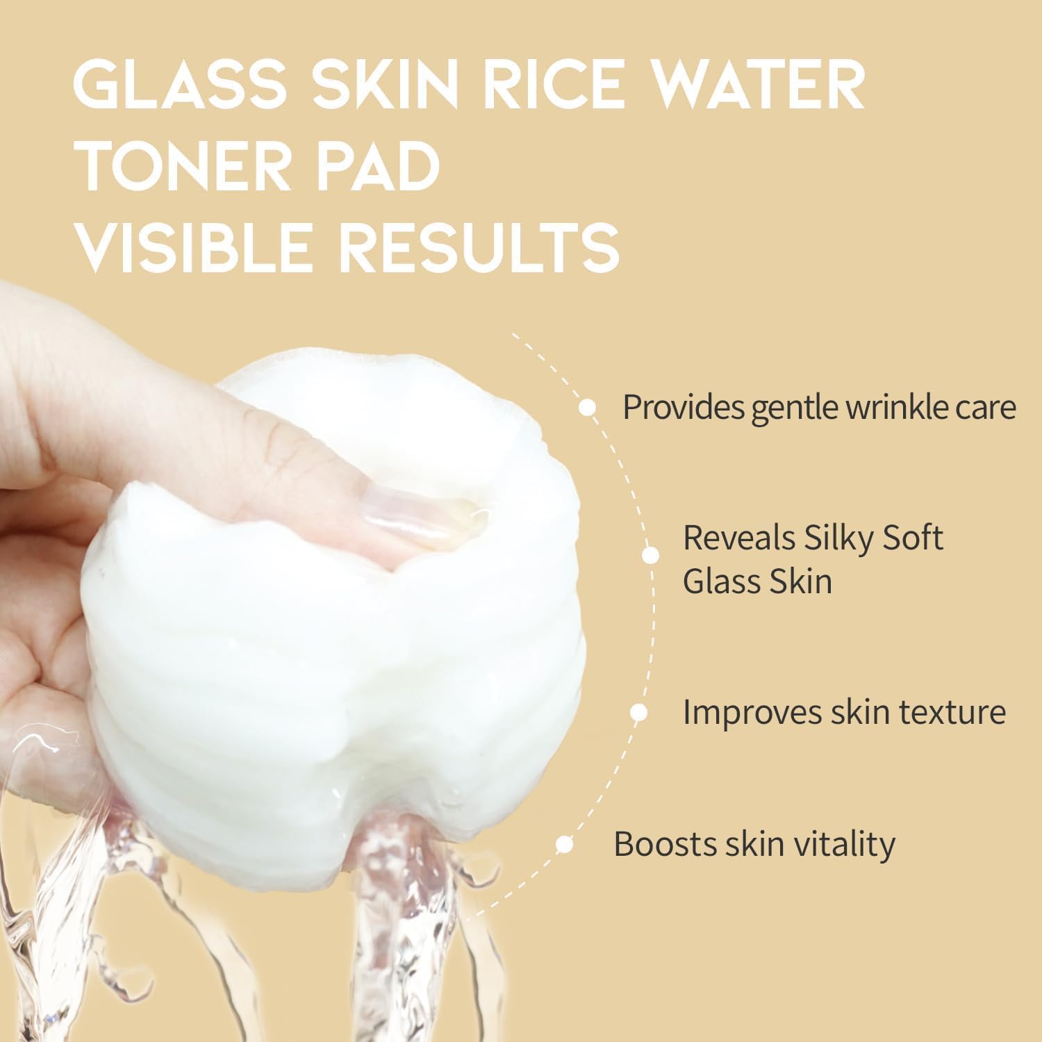 Toner Pads for Dry Dull Sensitive Skin Korean, #OOTD Retinol Ceramides Strengthen Skin Barrier Smoothing Hydrating, Toner Pad 70Pads 4.05oz 120ml