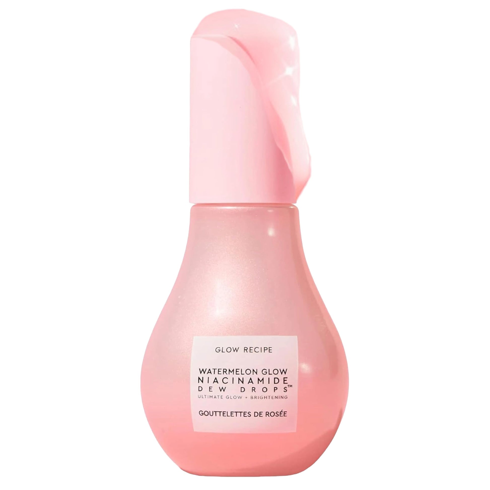 Glow Recipe Watermelon Niacinamide Dew Drops, Travel Size - Brightening, Plumping Hydrating Face Serum, Makeup Primer + Liquid Highlighter with Hyaluronic Acid - Dewy & Glowing Korean Skin Care (15ml)