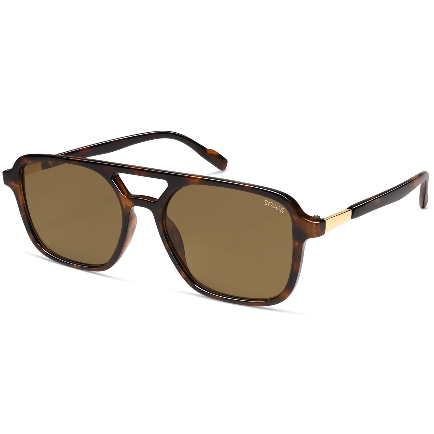 SOJOS Retro Aviator Sunglasses for Women Men,Trendy Rectangle Womens Mens Shades Sun Glasses SJ2202