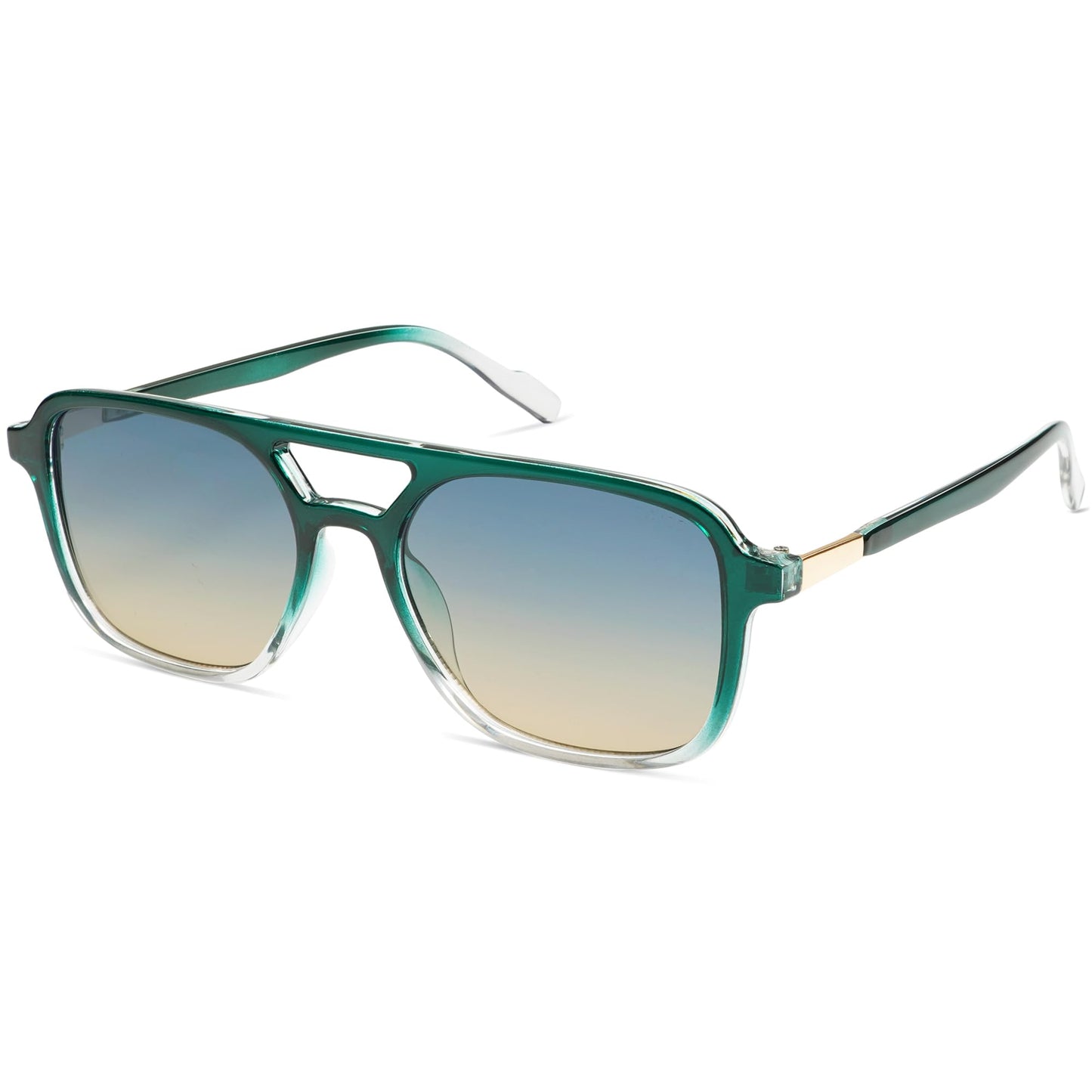 SOJOS Retro Aviator Sunglasses for Women Men,Trendy Rectangle Womens Mens Shades Sun Glasses SJ2202