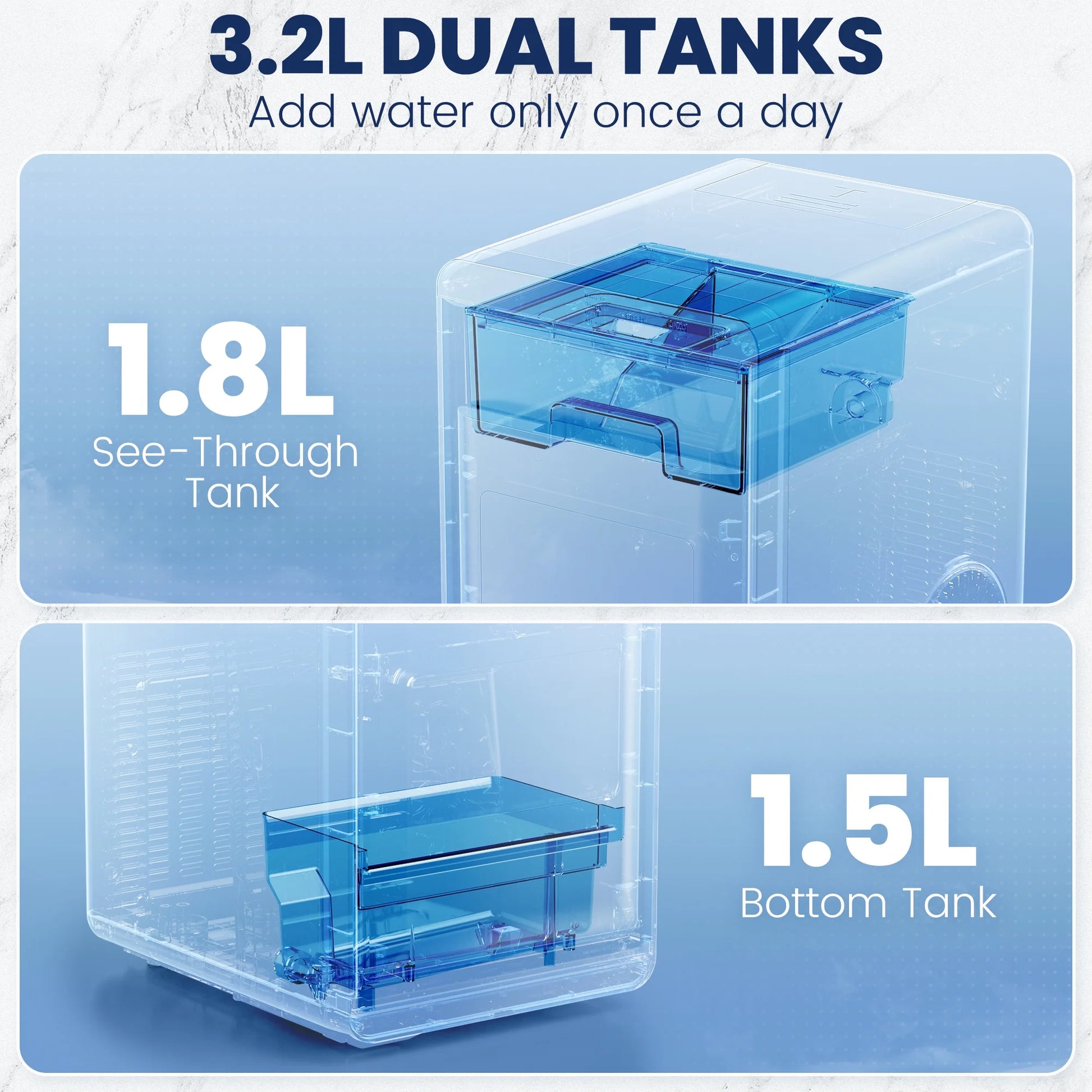 Nugget Ice Maker Countertop, 44Lbs per Day Chewable Pebble Nugget Ice Machine with Touch Screen for Home, Kitchen, Office, Stainless Steel, Black