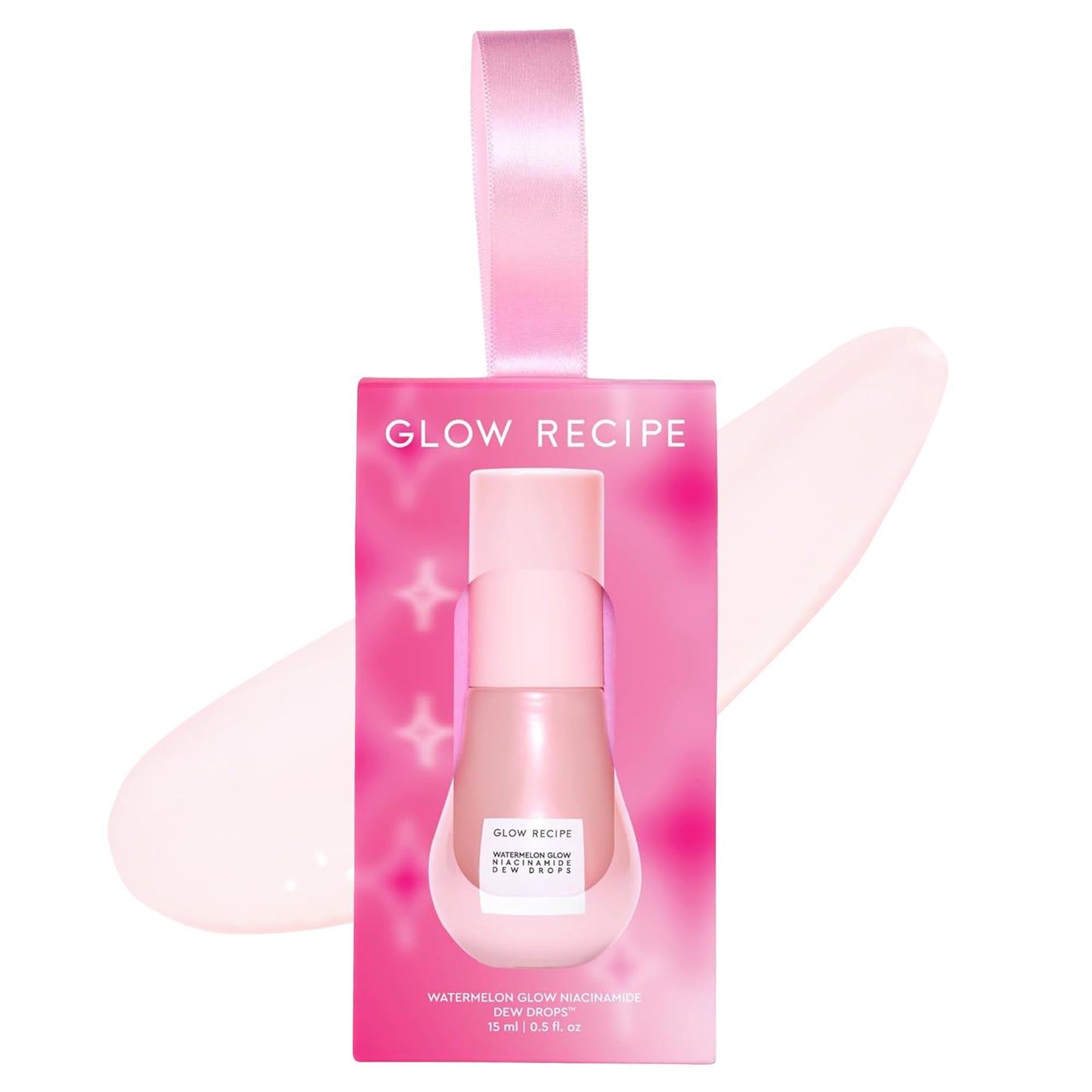 Glow Recipe Watermelon Niacinamide Dew Drops, Travel Size - Brightening, Plumping Hydrating Face Serum, Makeup Primer + Liquid Highlighter with Hyaluronic Acid - Dewy & Glowing Korean Skin Care (15ml)