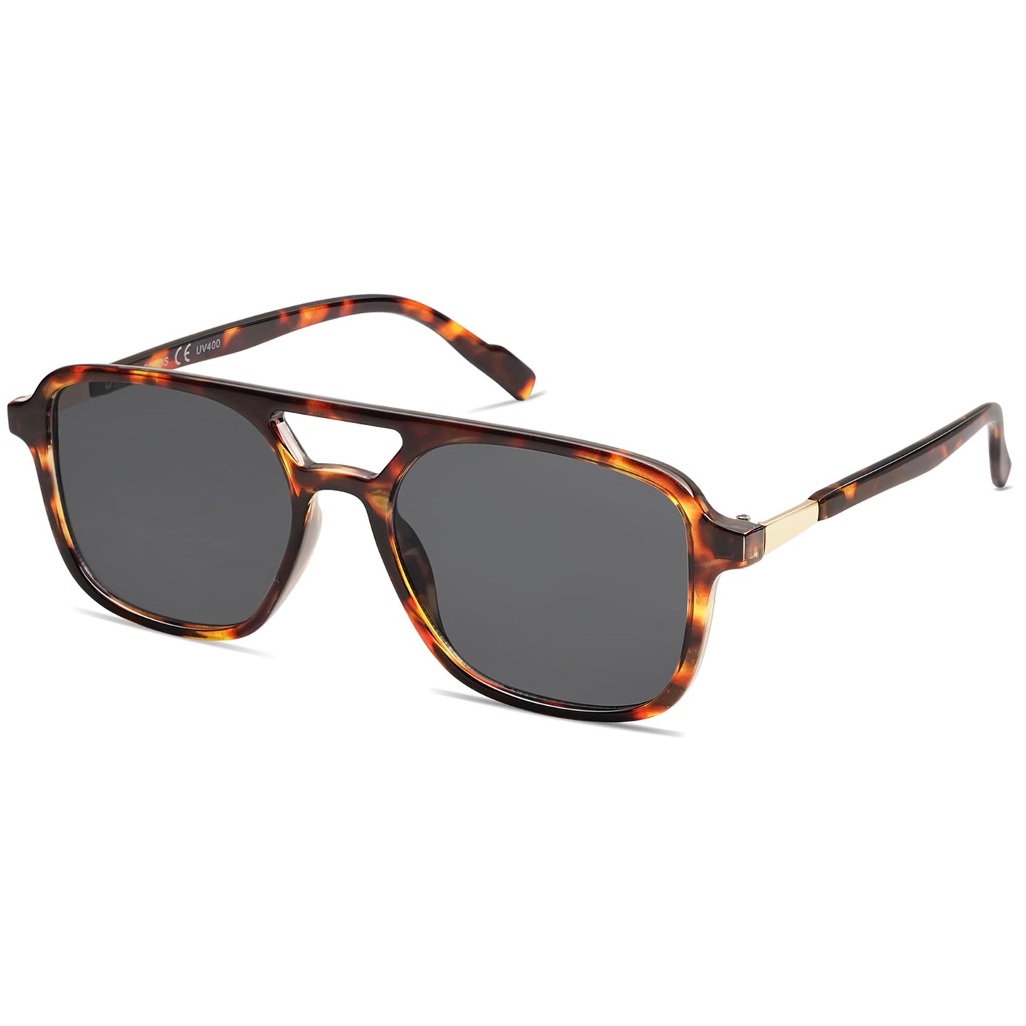 SOJOS Retro Aviator Sunglasses for Women Men,Trendy Rectangle Womens Mens Shades Sun Glasses SJ2202