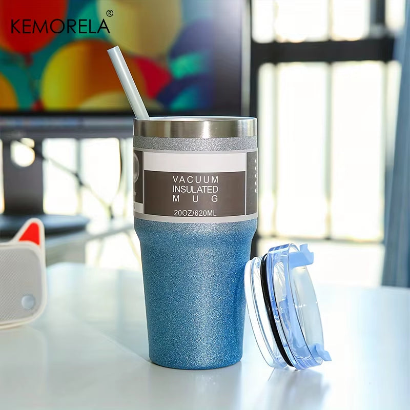 600/900ML Stainless Steel Insulated Bottle Car Cup Diamond Paint Insulated Tumblers Outdoors Keeps Hot or Cold for Hours