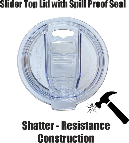 Bulldog 20 Oz. Stainless Steel, Vacuum Insulated Tumbler with Spill Proof Lid - 3D Print - Insulated Travel Mug for Hot or Cold Drinks (Bulldog Tumbler)