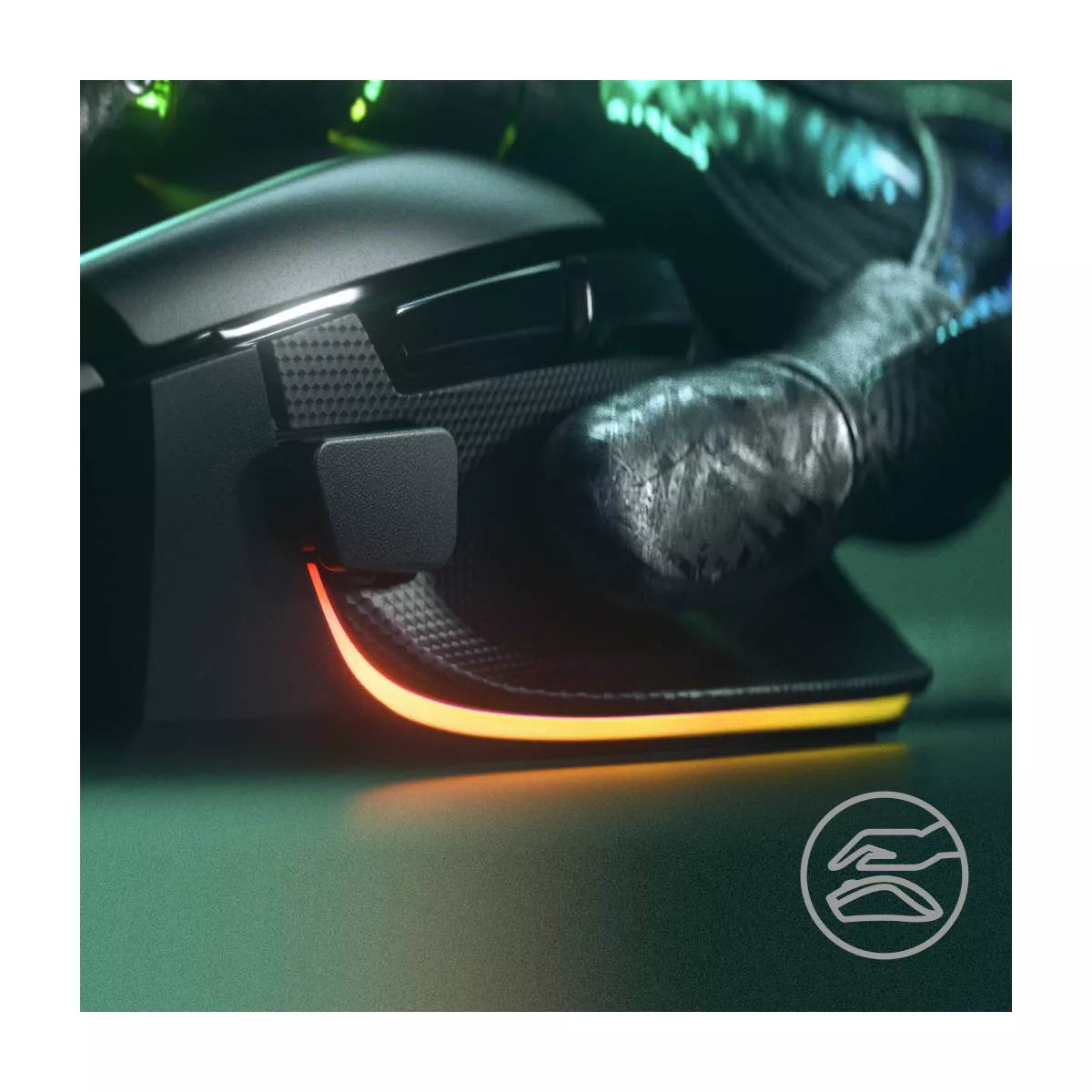 Razer Basilisk V3 Ergonomic Wired Gaming Mouse: USB-A, Illuminated Optical Design