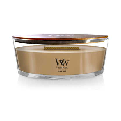 WoodWick Hourglass Scented Candle, Wood Smoke, 21.5 oz., Large, Up to 130 Hours of Burn Time, Fall Candle with Crackling Wick, Soy Wax Blend, Halloween Candle