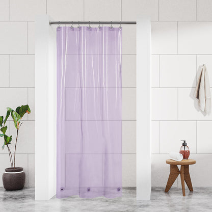 Barossa Design Plastic Shower Liner Clear - Premium PEVA Shower Curtain Liner with Rustproof Grommets and 3 Magnets, Waterproof Cute Lightweight Standard Size Bathroom Curtains - Clear
