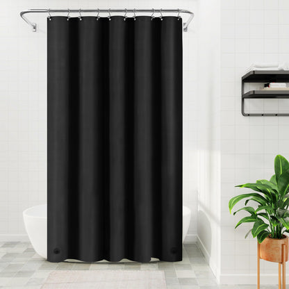 Barossa Design Plastic Shower Liner Clear - Premium PEVA Shower Curtain Liner with Rustproof Grommets and 3 Magnets, Waterproof Cute Lightweight Standard Size Bathroom Curtains - Clear
