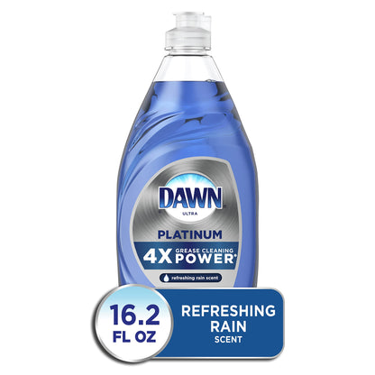 Dawn Platinum Dishwashing Liquid, Fresh Rain Scent, 32.7 fl oz