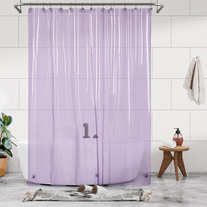 Barossa Design Plastic Shower Liner Clear - Premium PEVA Shower Curtain Liner with Rustproof Grommets and 3 Magnets, Waterproof Cute Lightweight Standard Size Bathroom Curtains - Clear