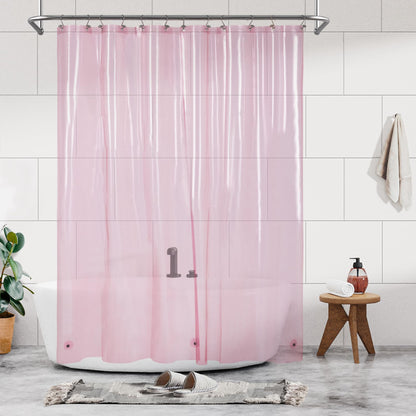 Barossa Design Plastic Shower Liner Clear - Premium PEVA Shower Curtain Liner with Rustproof Grommets and 3 Magnets, Waterproof Cute Lightweight Standard Size Bathroom Curtains - Clear