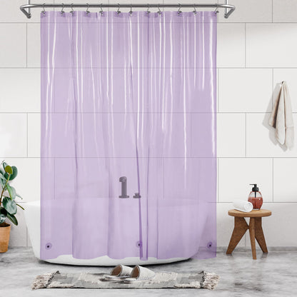 Barossa Design Plastic Shower Liner Clear - Premium PEVA Shower Curtain Liner with Rustproof Grommets and 3 Magnets, Waterproof Cute Lightweight Standard Size Bathroom Curtains - Clear