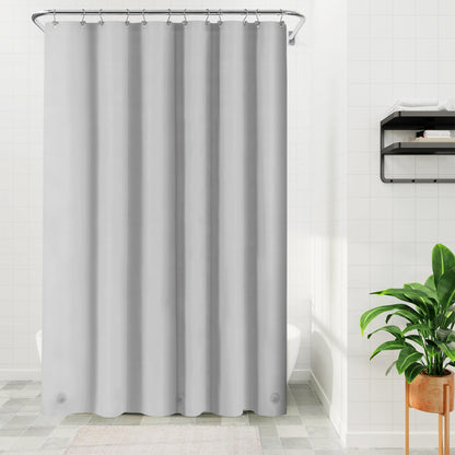 Barossa Design Plastic Shower Liner Clear - Premium PEVA Shower Curtain Liner with Rustproof Grommets and 3 Magnets, Waterproof Cute Lightweight Standard Size Bathroom Curtains - Clear