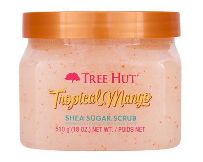 Tree Hut Peach Sorbet Shea Sugar Scrub | Exfoliating Body Scrub Removes Dead, Dry Skin for a Soft & Hydrated Feel | Nourishing Essential Body Care | 18 fl oz.