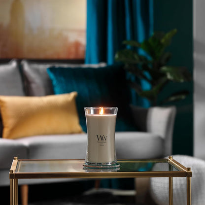 WoodWick Large Hourglass Fireside Candle, Premium Soy Blend Wax, Crackles as it burns, Perfect for Gifting, 21oz