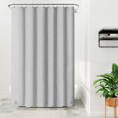Barossa Design Plastic Shower Liner Clear - Premium PEVA Shower Curtain Liner with Rustproof Grommets and 3 Magnets, Waterproof Cute Lightweight Standard Size Bathroom Curtains - Clear