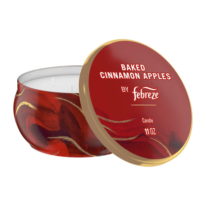 Febreze Scented Candle, Ember Scent, 11 oz 4 Wick Candle, Single Pack