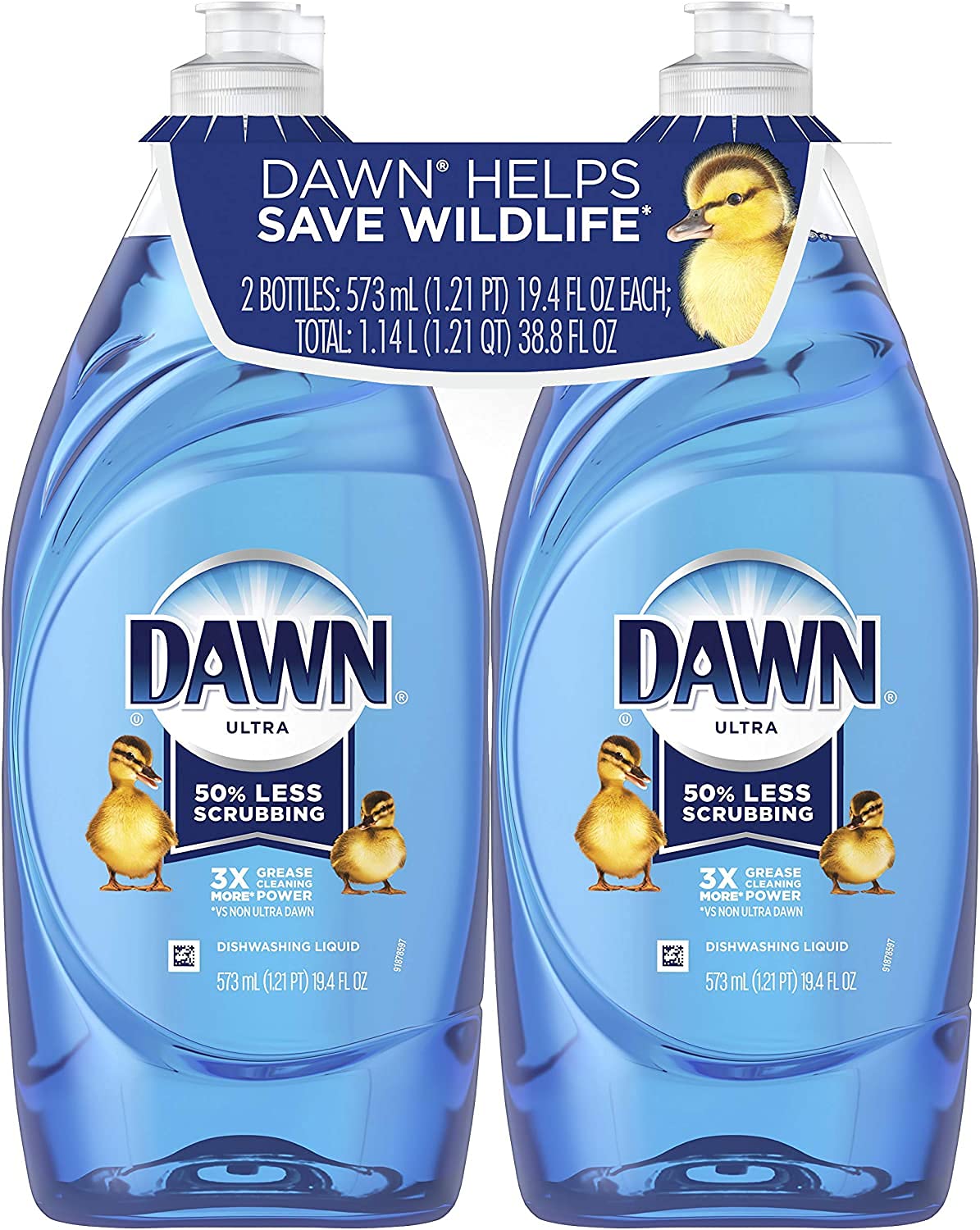 Dawn Dish Soap Ultra Dishwashing Liquid, Dish Soap Refill, Dish Detergent Liquid, Original Scent, 56 Fl Oz (Pack of 2)
