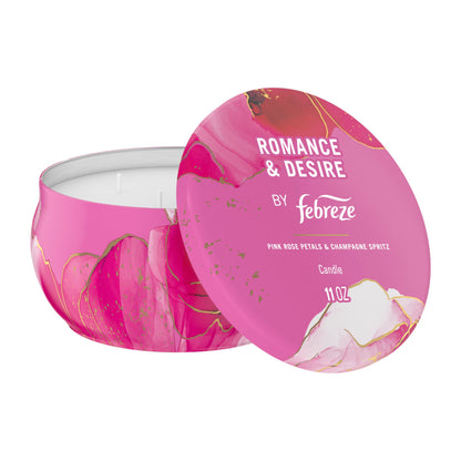 Febreze Scented Candle, Ember Scent, 11 oz 4 Wick Candle, Single Pack