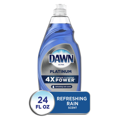 Dawn Platinum Dishwashing Liquid, Fresh Rain Scent, 32.7 fl oz