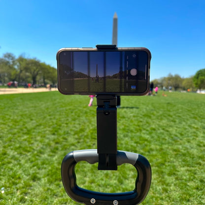 Universal Airplane Travel Phone Holder Mount, Hands-Free Viewing with Dual 360° Rotation, Black