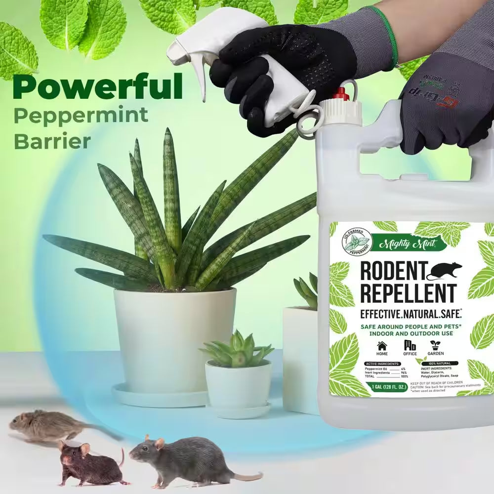 130 Oz. Peppermint Oil Rodent Repellent Spray