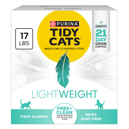Purina  Lightweight Free and Clean Unscented Clumping Cat Litter