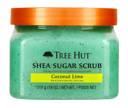 Tree Hut Peach Sorbet Shea Sugar Scrub | Exfoliating Body Scrub Removes Dead, Dry Skin for a Soft & Hydrated Feel | Nourishing Essential Body Care | 18 fl oz.