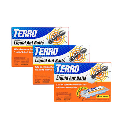 TERRO Ant Killer Bait Stations T300B - Liquid Bait to Eliminate Ants - 12 Count Stations for Effective Indoor Ant Control