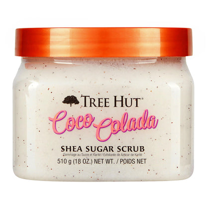 Tree Hut Peach Sorbet Shea Sugar Scrub | Exfoliating Body Scrub Removes Dead, Dry Skin for a Soft & Hydrated Feel | Nourishing Essential Body Care | 18 fl oz.