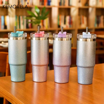 600/900ML Stainless Steel Insulated Bottle Car Cup Diamond Paint Insulated Tumblers Outdoors Keeps Hot or Cold for Hours