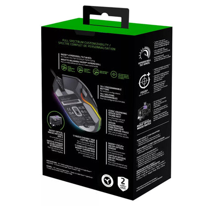 Razer Basilisk V3 Ergonomic Wired Gaming Mouse: USB-A, Illuminated Optical Design
