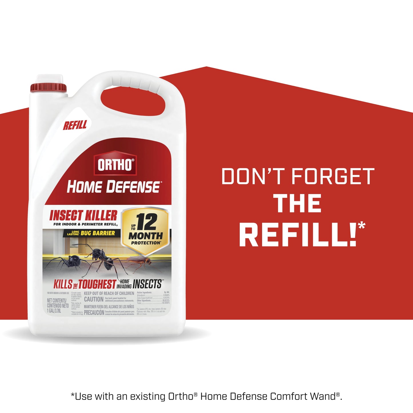 Home Defense Insect Killer for Indoor & Perimeter Refill2, 1 Gal.