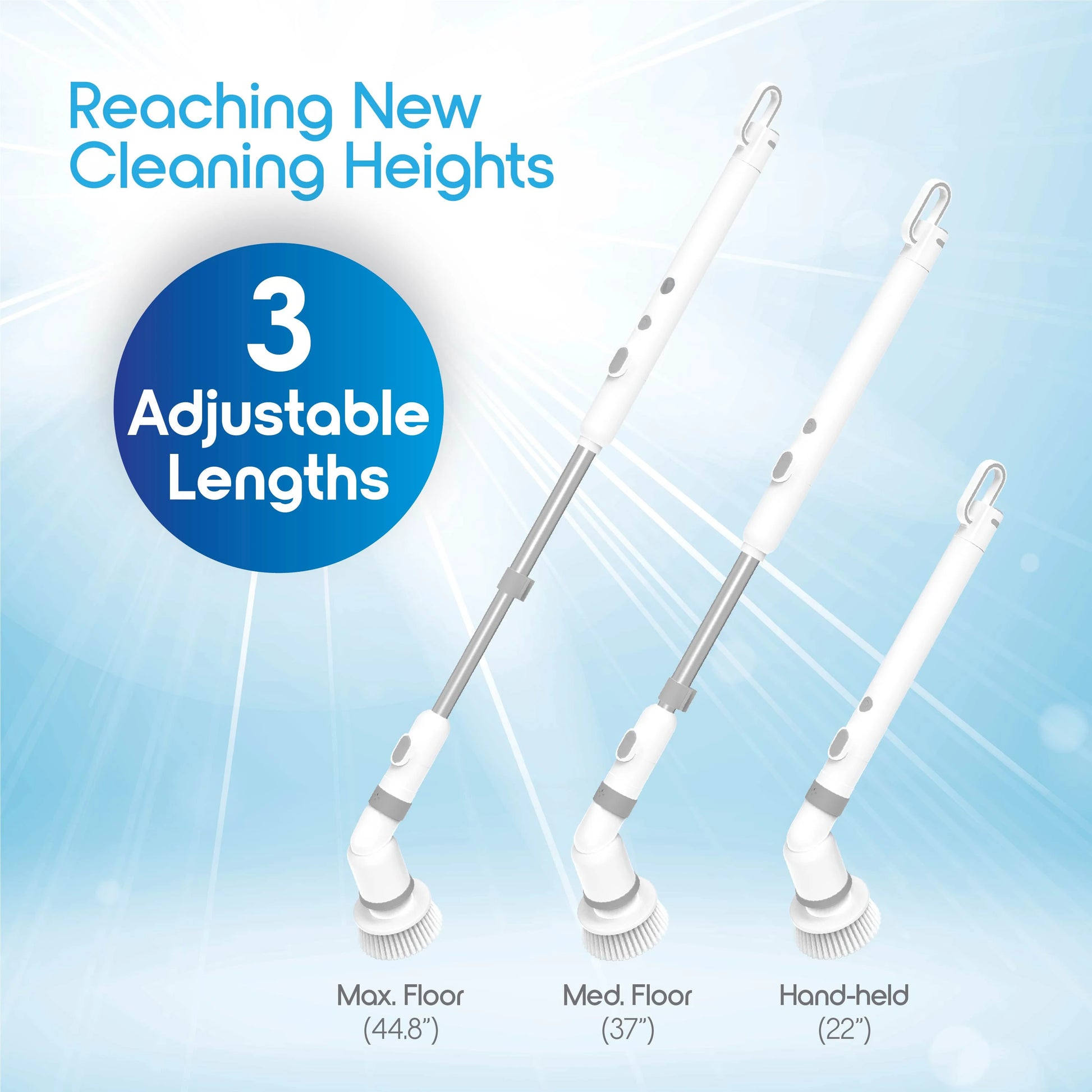 Electric Cleaning Brush 9 in 1 Multifunctional Cordless Handheld Shower Scrubber Spin Cleaner Tools for Bathroom Kitchen Cleaner