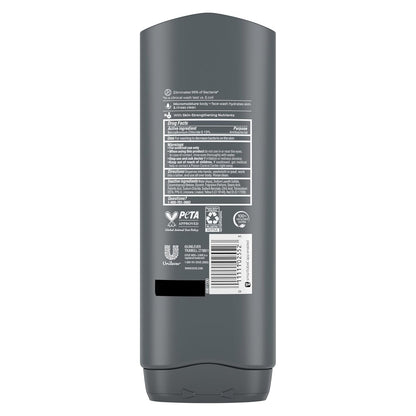 Dove Men+Care Body Wash Skin Defense 4 Count for Smooth and Hydrated Skin Care Effectively Washes Away Bacteria While Nourishing 18 Oz