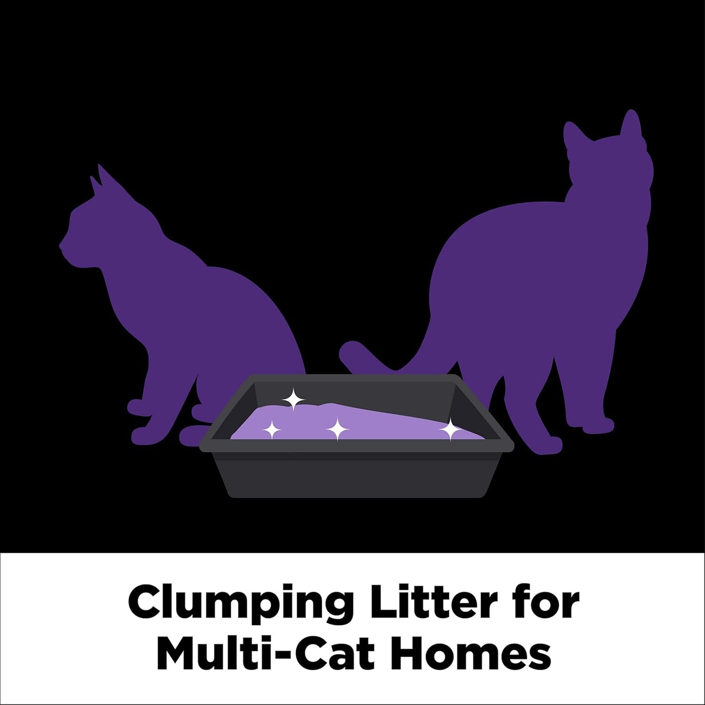 Clump & Seal SLIDE Platinum Multi-Cat Clumping Cat Litter, 14-Day Odor Control, EZ Clean Technology, 37 Lbs – No Scrubbing, Powerful Odor Eliminator