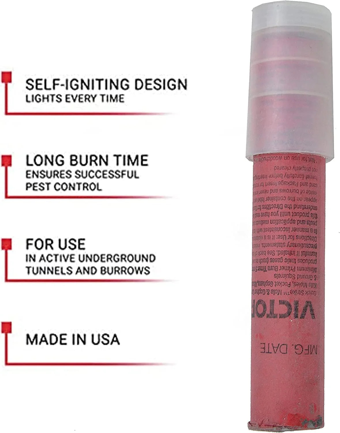 Quick Strike Mole, Gopher Gasser & Pests Control 4-Pk.