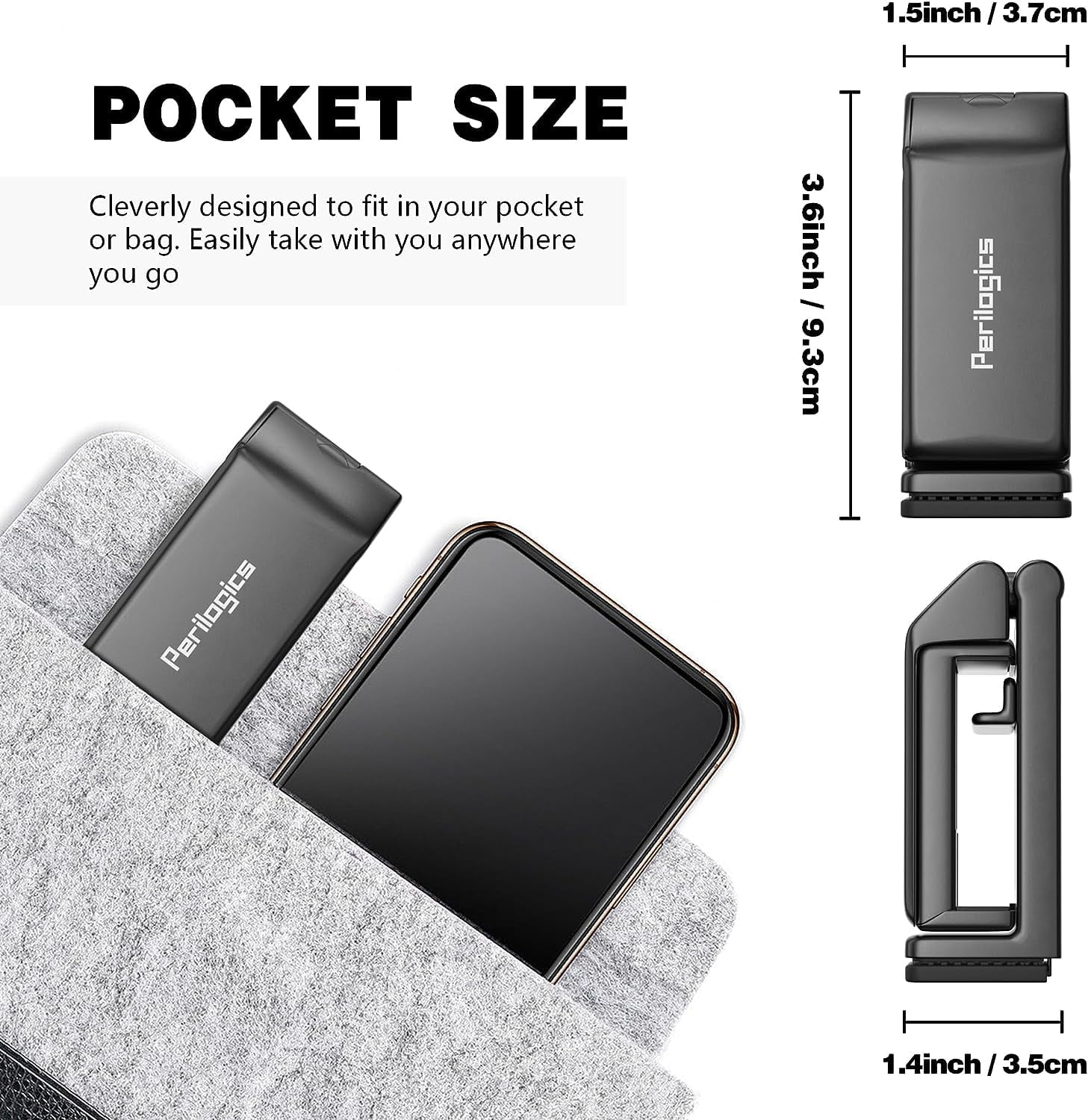 Universal Airplane Travel Phone Holder Mount, Hands-Free Viewing with Dual 360° Rotation, Black