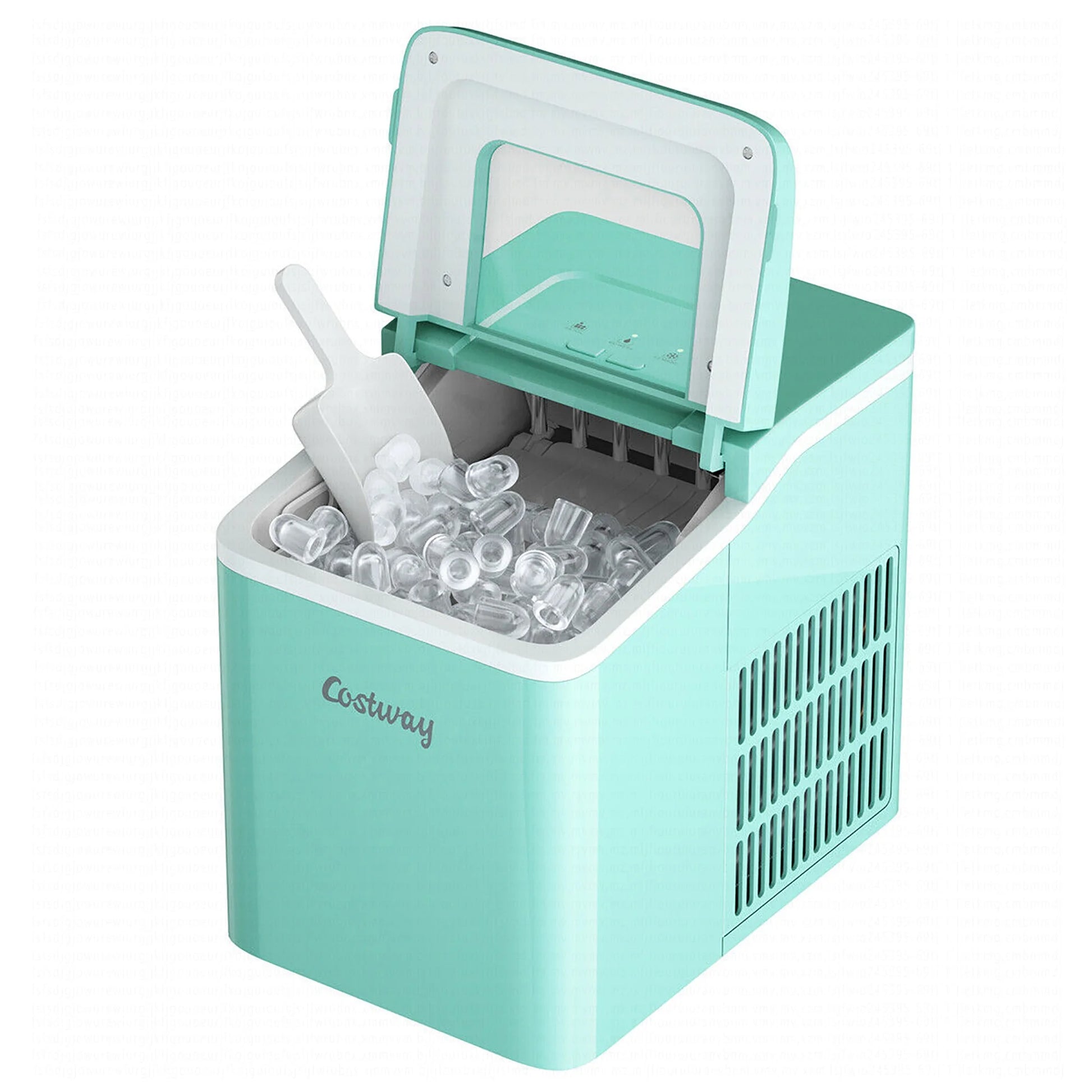 Portable Ice Maker Machine Countertop 26Lbs/24H Self-Cleaning W/ Scoop Green