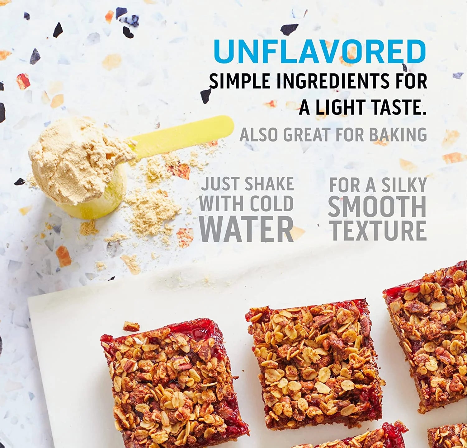 100% Whey Protein Powder - Post Workout Whey Protein Isolate, Unflavored, 2 Lb